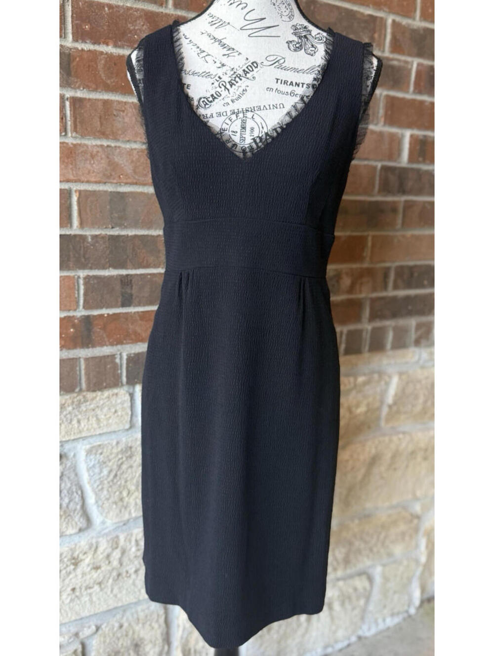 Nanette Lepore Black Lace Backless Cocktail Party Dress Women’s 8